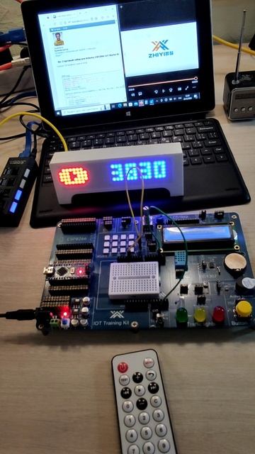 Демонстрация IoT Kit.   Infrared control RGB. (L18)  26 декабря 2022 г.