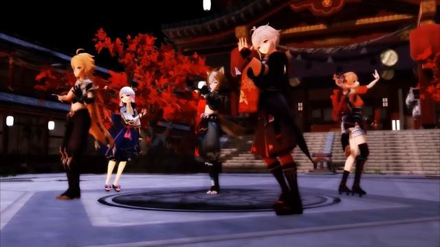 •MMD• Gorou, Kazuha, Aether, Ayaka & Yoimiya –As You Like It–