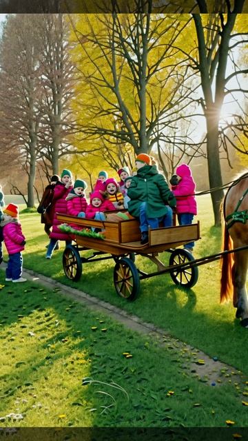 НЕ ПРОПУСТИТЕ ЭТО ВЕСЕЛОЕ ПРИКЛЮЧЕНИЕ: КАТАНИЕ НА ЛОШАДКАХ С ТЕЛЕГОЙ! 🐴