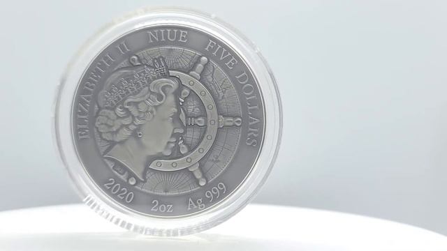 TITANIC - GRAND SHIPWRECKS IN A HISTORY 2 OZ SILVER COIN 5$ NIUE 2020