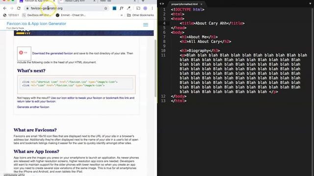 Properly Formatted HTML