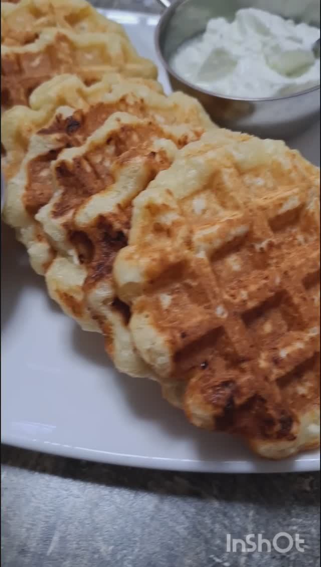 Готовим Венские творожные вафли#вафли#творог#завтрак