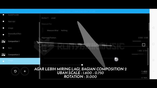 [TUTORIAL] Bars Miring | Avee Player Template| RonybaikMusic