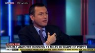 London: Former Royal Marine Comando - Ben McBean training for an 31 miles run for charity