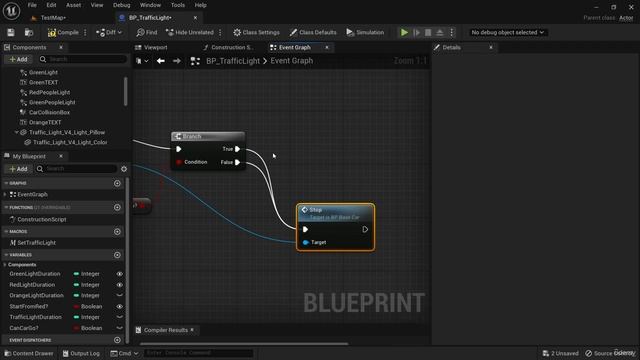 9. Светофор для остановки автомобиля.