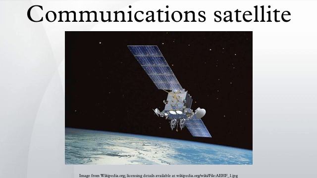 Communications satellite