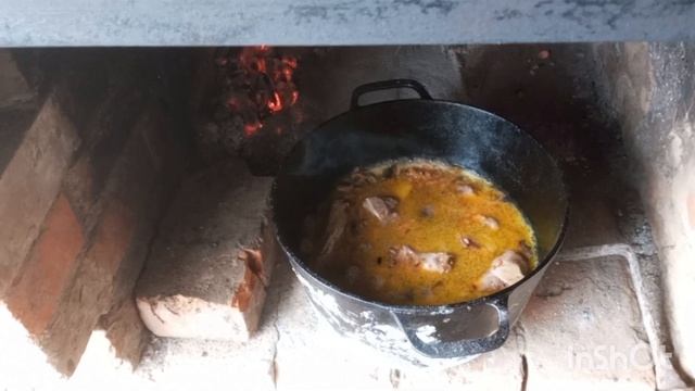Картошка приготовленная, в русской печи 🤗