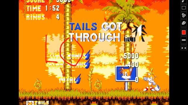 Sosic 3 & Knucklas (Sonic 3 & Knuckles) tails adventure