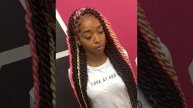 colored braided hairstyle ideas 2024/best ways to mix braid colours/#colours #braids #knotless #202