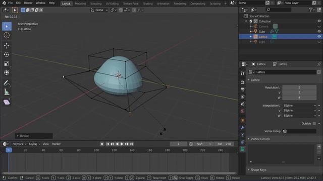 Blender 3D - DEFORMANDO MALHAS COM O LATTICE MODIFIER