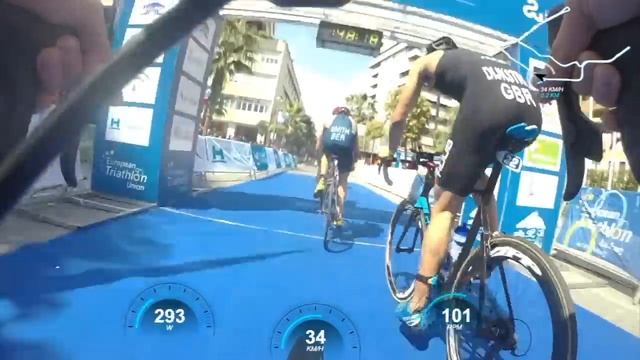 2019 Triathlon European Cup Huelva On-Board [commentated]