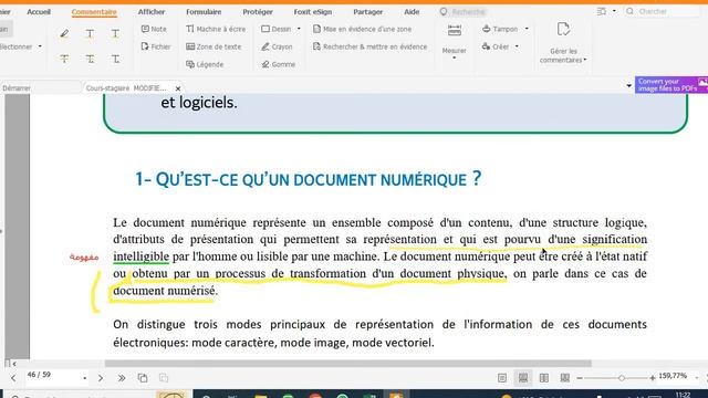 Comment modifier sur pdf via Foxit reader  1
