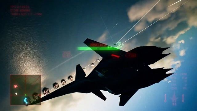 Ace Combat 7 - ADF-01 Superweapon Mod - Overhead Laser Marker Demo 1