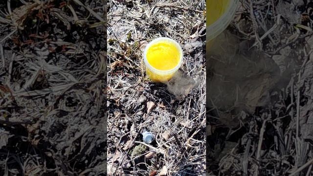 Реакция Тиосульфата Натрия с Азотной кислотой часть вторая