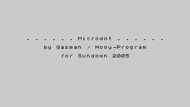 Gasman - Microdot | ZX Spectrum AY/YM-Music