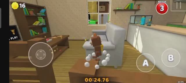 спасение + стикеры в гигантском доме в игре SUPER Bear Adventure!