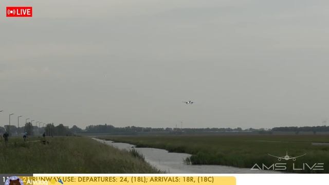 Live: Crosswindy Arrivals at Amsterdam Schiphol Airport | 26th May 2024