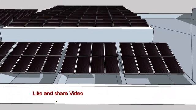 2 MW+ Solar System Design by using google map Sketchup