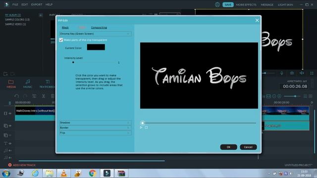 How to make disney intro in filmora