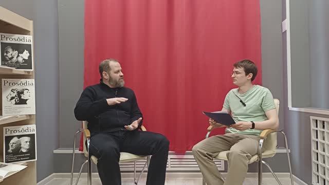 Владимир Козлов - интервью перед лекцией в Мурманской областной научной библиотеке