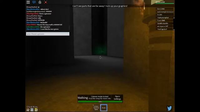 ROBLOX maze runner finding a greaver