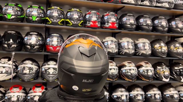Motorhuis Bakker - HJC I71 Enta Zwart/Oranje Motorhelm
