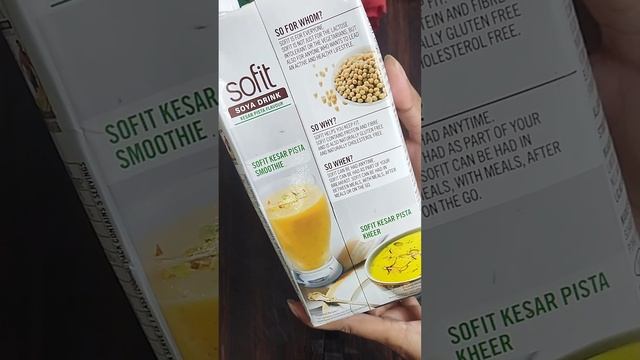 Sofit soya drink kesar pista 1 litre unboxing and review | सोफिट सोया ड्रिंक केसर पिस्ता १ लीटर