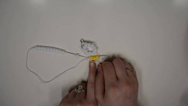 Beaded Daisy Keychain Tutorial