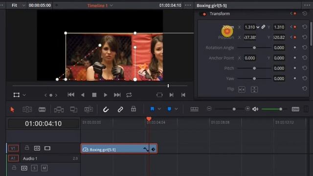 PAN AND ZOOM IN DAVINCI RESOLVE (Tutorial 05: keyframe video effect for youtube free editor 15 )