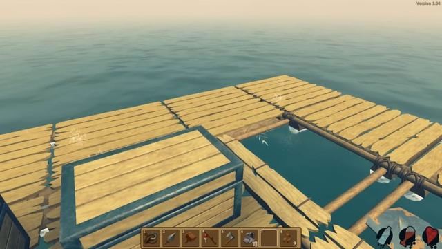 Raft - Game Update! - Death by Drowning!? - Raft House & Palm Tree Plantation - Raft Gameplay Part