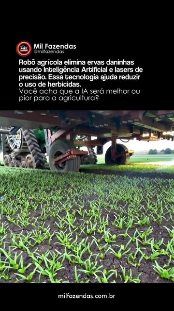 🤖🌱ROBÔ AGRÍCOLA  #agro #soja #irrigaçãoagrícola #inteligenciaartificial