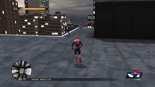 Spiderman Web of Shadows - Black Cat Kisses Spiderman