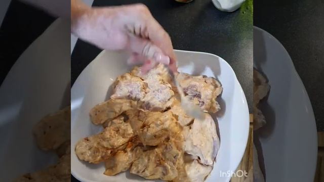 Запечённая курочка с кабачком