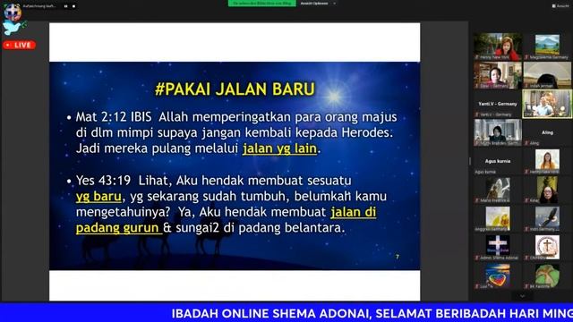 IBADAH ONLINE SHEMA ADONAI " TEMA INDAHNYA NATAL HIDUPKU " PDT DANIEL RUHKRISNO