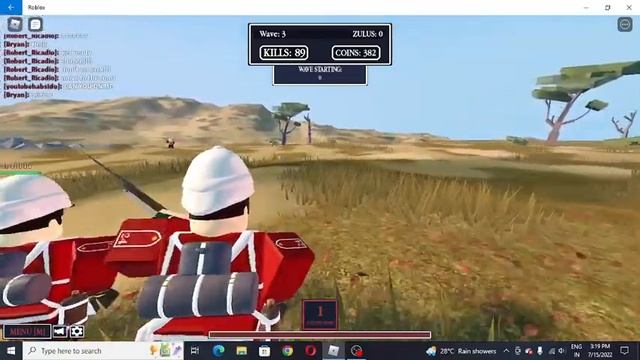Becoming Soldier In Roblox Zulu War.