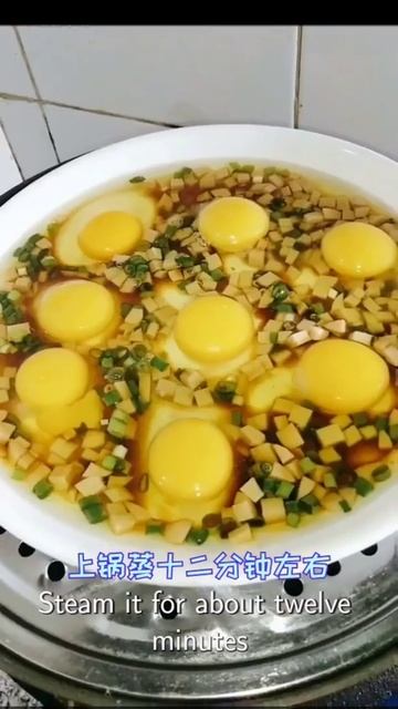 家庭版蒸鸡蛋Steamed eggs，家常菜饭店味道，shorts做饭最简单（老安）