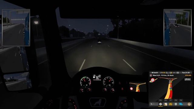 Euro Truck Simulator 2 Gameplay | Calais to Brussels | Driving Through the Night