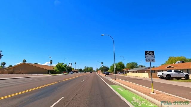 Tempe Drive on a Sunny Day Part 1, Arizona USA 4K - UHD