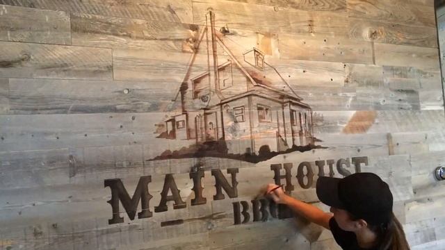How to Paint a Mural | Main House BBQ Brooklyn New York