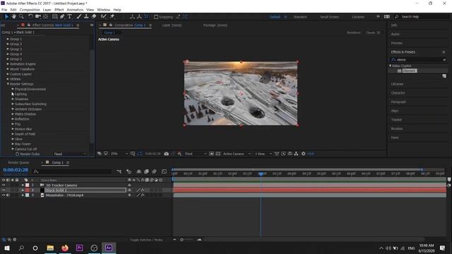 After Effects camera track | Place 3d model in video | Lazy Tutorials.