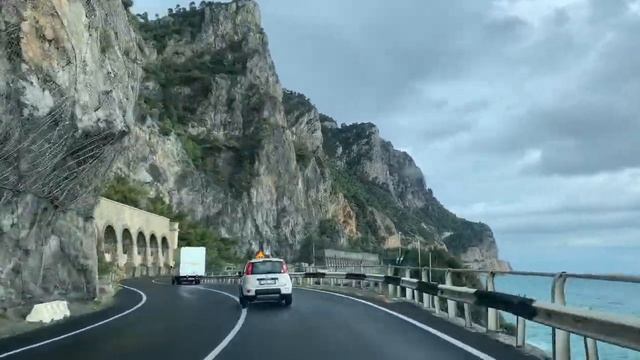 Switzerland to Italy finale Ligure and rapallo - SCENIC DRIVE through the Italian Ligure