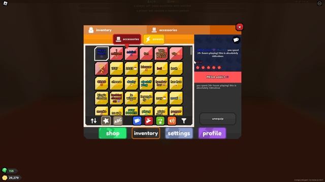 FULL SHOWCASE OF ''[MEGA addict👾]'' TITLE - average plate gaem (ROBLOX)