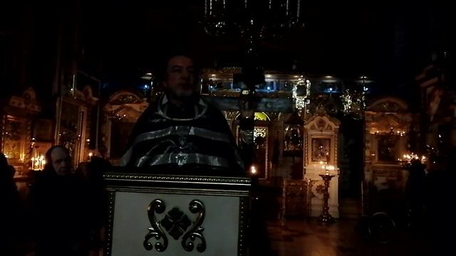 Проповедь протоиерея Иоанна Барсукова после богослужения Страстям Христовым, Пассии