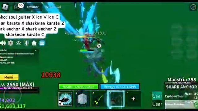 Combo soul guitar ice sharkman karate shark anchor bloxfruits crisitogamer71