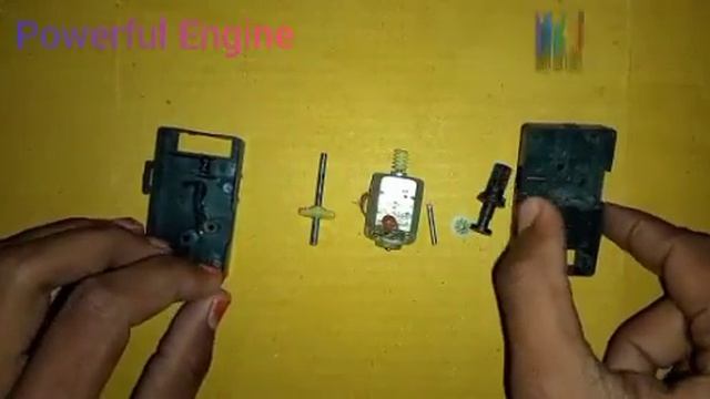 The powerful engine.Mini motor engine.Science Experiment.Electric Engineering.The fire wall.