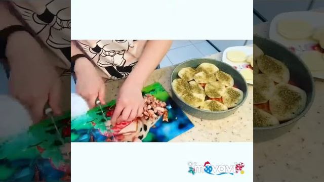 Запеченные картофельные дольки в сливках