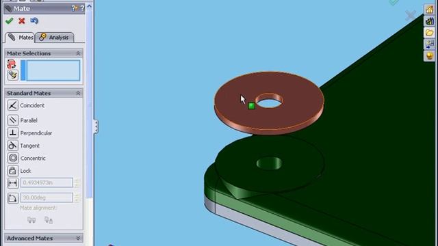 solidworks training: Assembly Add Equation - solidworks 2009