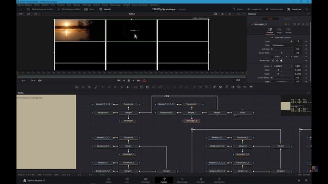 Davinci Resolve | Fusion split screen neuf multi écran format 2:35 (Part_2/3)