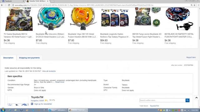 Where do I go to buy beyblades? Online EBAY CHEAP Free Shipping!!!!