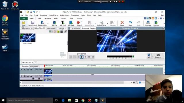 How to make a video Intro using VideoPad.